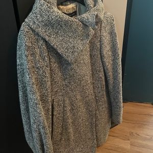 French Connection-Wool cowl neck coat